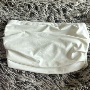 White Somewhat Meshed Tube Top